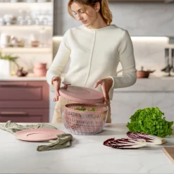 CENTRIFUGA INSALATA CON COPERCHIO Ø26CM 'SPIN&STORE' "PREPARATION"