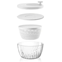 CENTRIFUGA INSALATA CON COPERCHIO Ø26CM 'SPIN&STORE' 