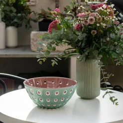 CONTENITORE "LE MURRINE" - Verde matcha/Bianco/Malva