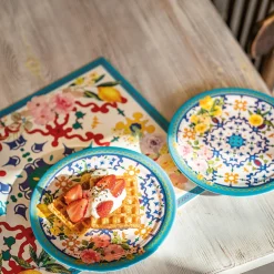 PIATTO DESSERT ''FLOWER&LEMON''