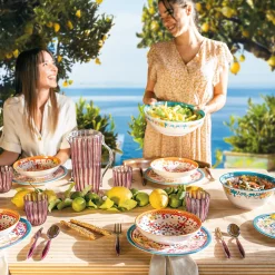 PIATTO PIANO ''FLOWER&LEMON''