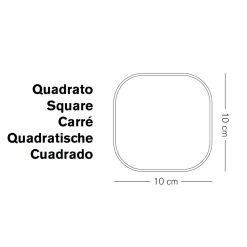 SET 2 BARATTOLI IN VETRO QUADRATI "FRESH&STYLE" - L