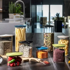 SET 2 BARATTOLI IN VETRO QUADRATI "FRESH&STYLE" - XL