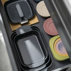 SET 3 CONTENITORI CON COPERCHIO 'EVERYWHERE BIO' "FOOD STORAGE"