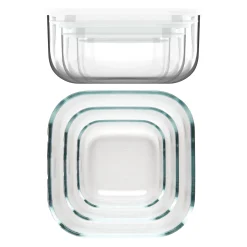 SET 3 CONTENITORI ERMETICI IN VETRO 'STORE&MORE GLASS' 