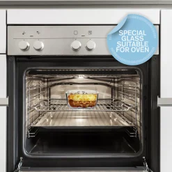 SET 3 CONTENITORI ERMETICI IN VETRO 'STORE&MORE GLASS' 