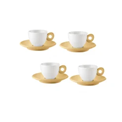 SET 4 TAZZINE CAFFÈ CON PIATTINI "EVERYDAY"
