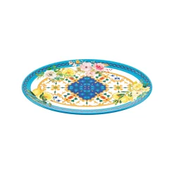 VASSOIO OVALE GRANDE ''FLOWER&LEMON''