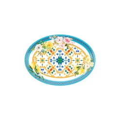 VASSOIO OVALE PICCOLO ''FLOWER&LEMON''