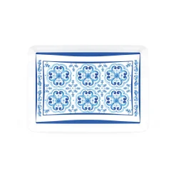 VASSOIO RETTANGOLARE CON MANICI "BLUES"